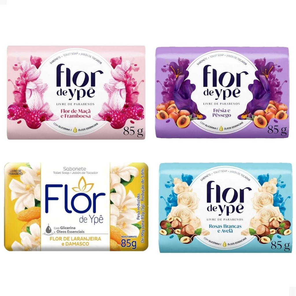 Kit Com 12 Sabonetes Flor De Yp Fragr ncias Variadas Shopee Brasil