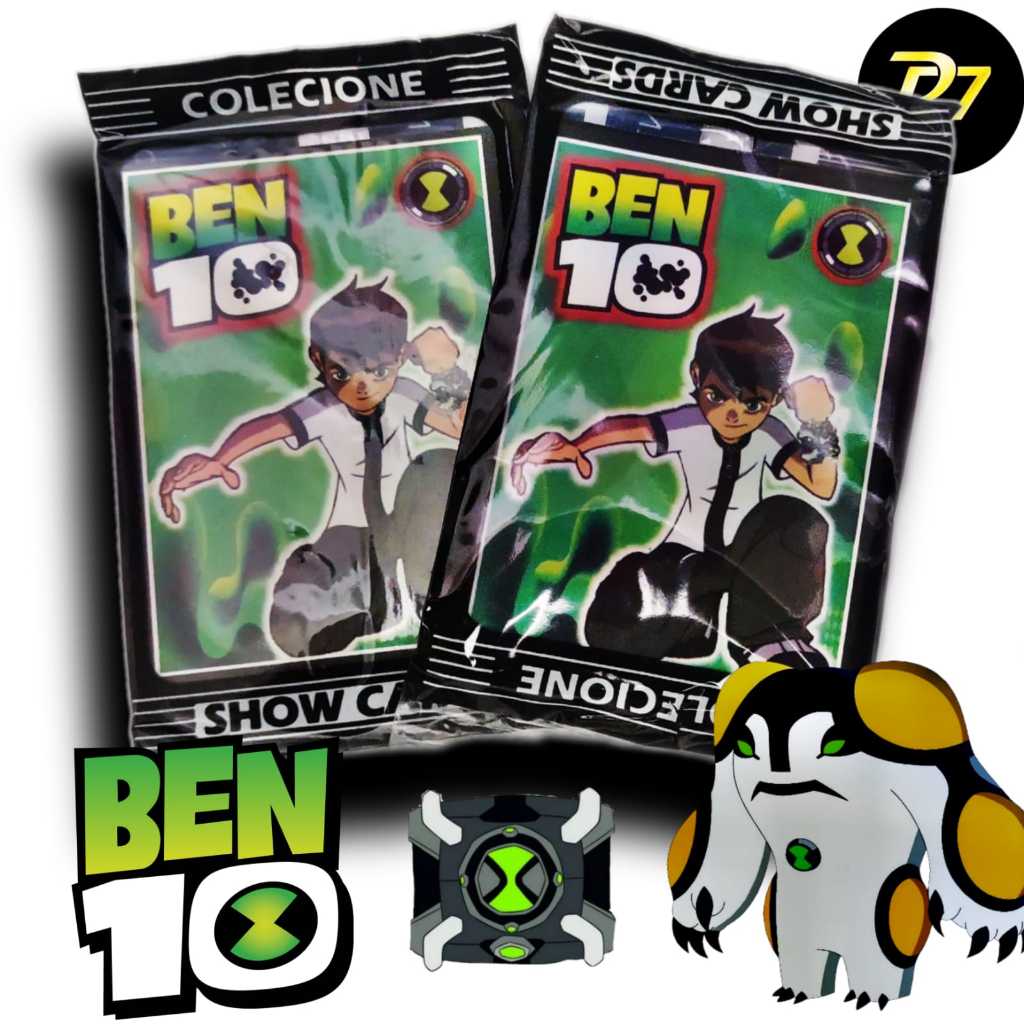 Kit 200 Cards figurinhas do BEN10 para bater > kit 50 envelopes/Card ...