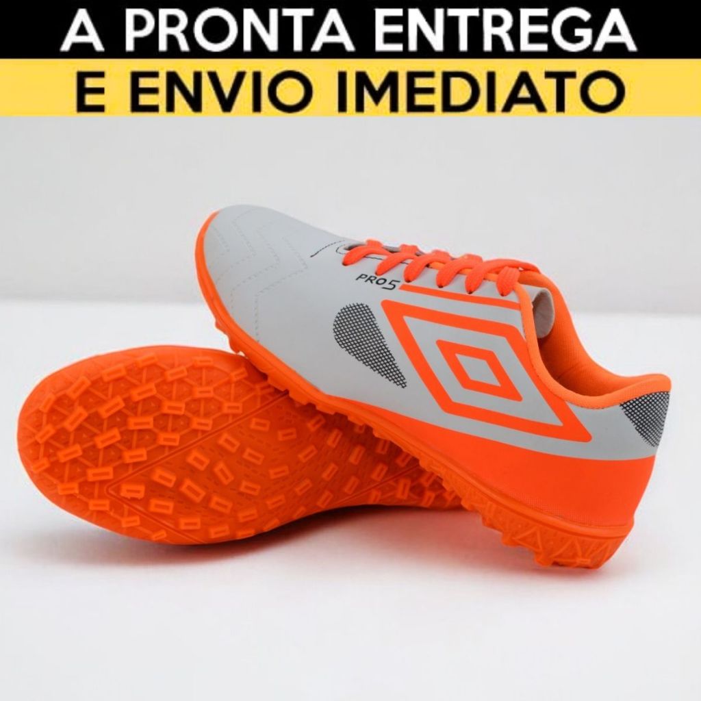 Chuteira Society Grama Sintetica Melhor Qualidade Umbro a Pronta ...