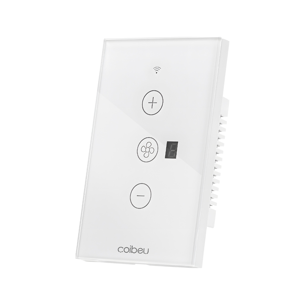 COIBEU Smart Wifi tuya Ventilador Ventilador de Teto Painel de Ventilador de Teto Tuya Controle de Voz Controle de Várias Velocidades Ajust Alexa Google