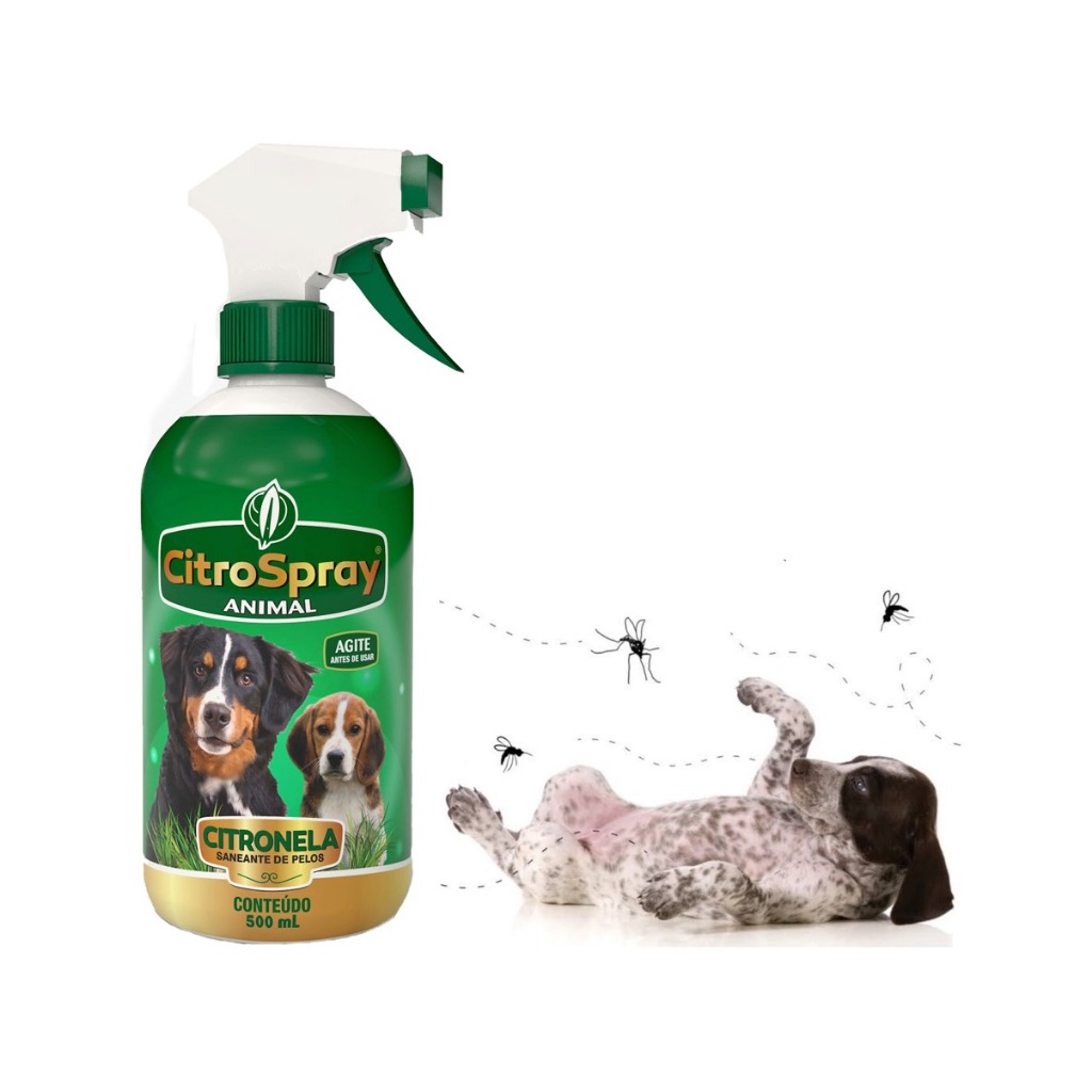Repelente Animal Citronela Para Cães 500ml Espanta Mosquito