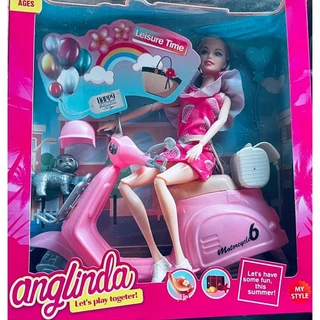 BONECA E SUA MOTOCICLETA E ACESSOSRIOS Barbie