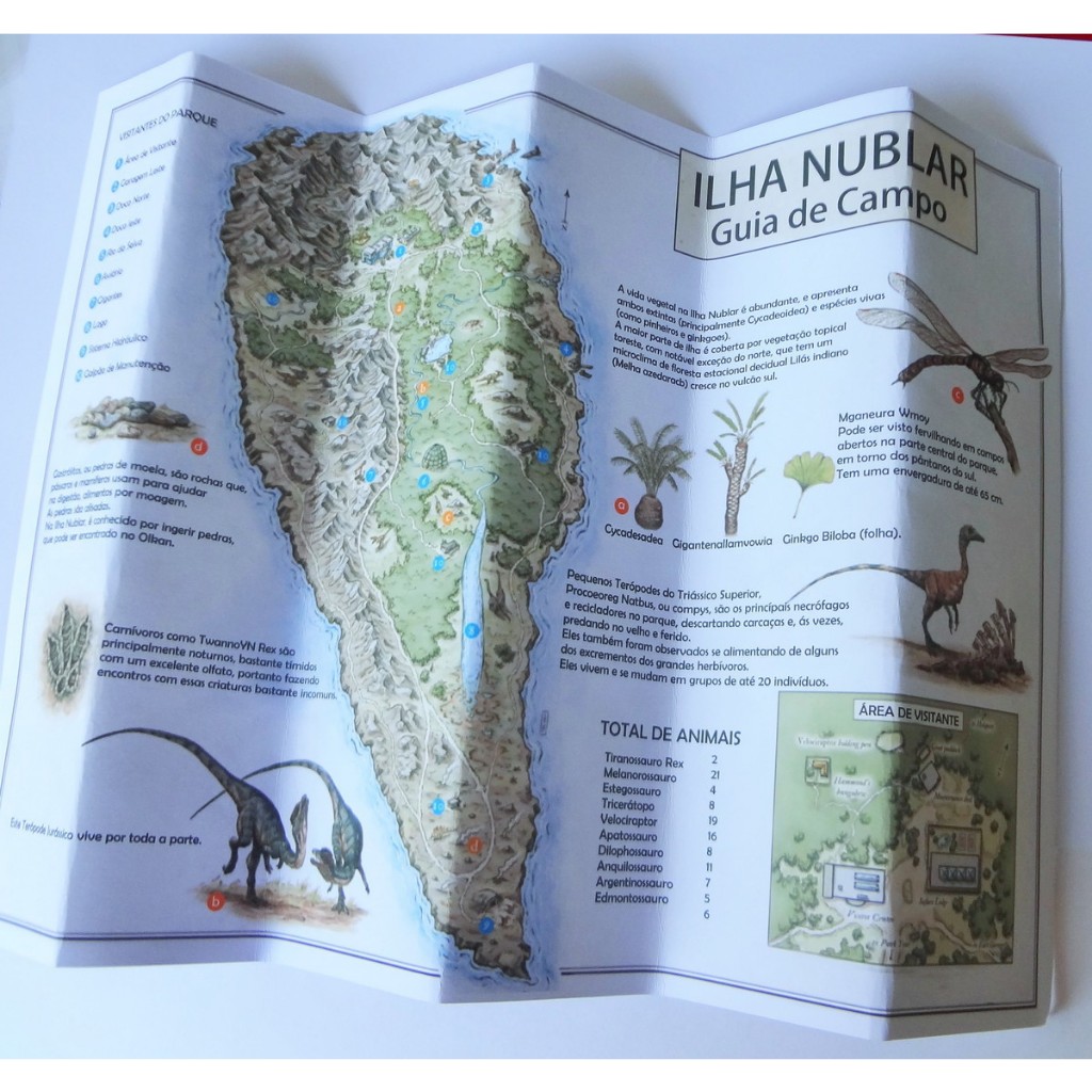 10 Mapas Jurassic World Jurassic Park Decorativo Lembrancinha de Festa Infantil Aniversário