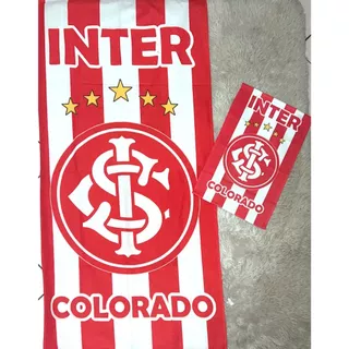 1 Toalha de Banho + 1 Toalha de Rosto Internacional Colorado Envio Rápido