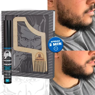 Kit preenchedor escurecedor barba robusta original