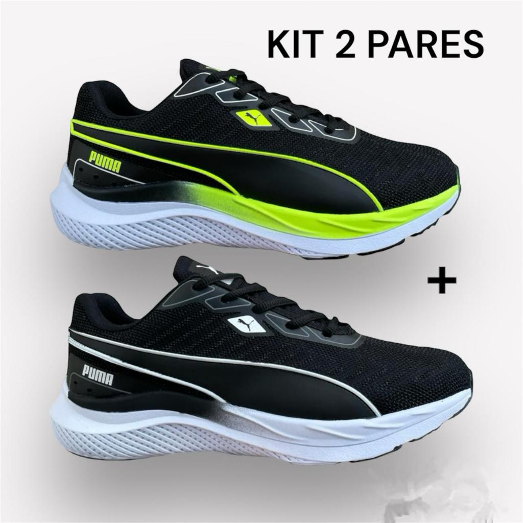 Kit 2 Pares Tênis Masculino Adulto Treino Corrida Caminhada Envio Imediato Promoção