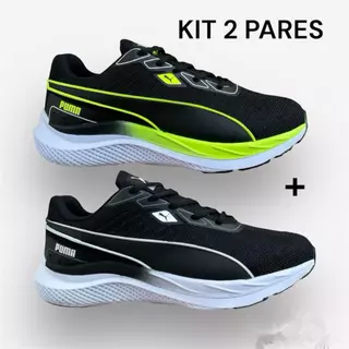 Kit 2 Pares Tênis Masculino Adulto Treino Corrida Caminhada Envio Imediato Promoção