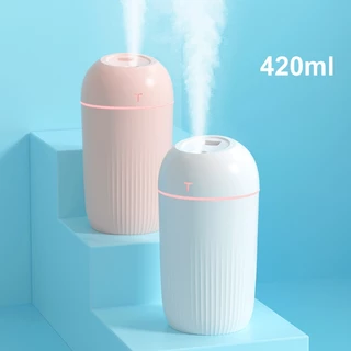 420ml Umidificador De Ar E Aromatizador De Ambiente Difusor Ultrasônico Escritório​ Portátil Led XDH32