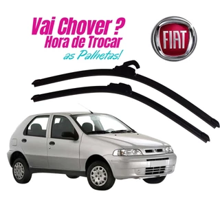 Jogo de Palhetas Limpador de Parabrisa FIAT PALIO 1996 a 2011 em Silicone em Oferta na Shopee