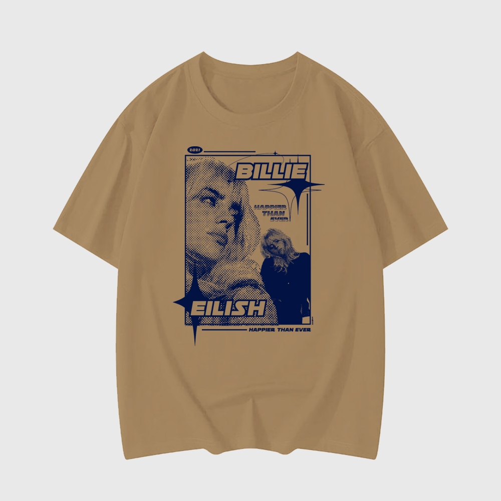 公式Billie Eilish Tシャツ　Face Photo S/S Billie Photo Tour Tee - Billie Eilish | Store
