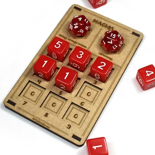 Contador de Espaços de Magia para RPG - Spell Slot Tracker (sem dados) - RPGMaisBarato