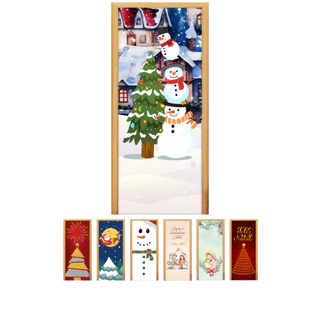 Capa de Porta Decorativa Tecido Sublimado 0,85x2,10 Natal