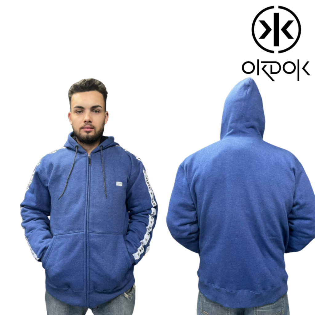 Moletom Canguru Okdok Original Capuz Plus Size Masculino Big