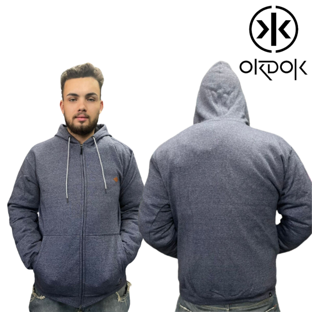 Moletom Canguru Okdok Original Capuz Plus Size Masculino Big