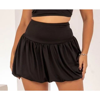 Saia Balone Curta Feminina Tendecia Moda Verão Veste Super Bem