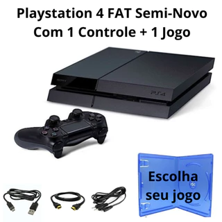 Console PS - 4 FAT 500GB Com Controle e Jogo
