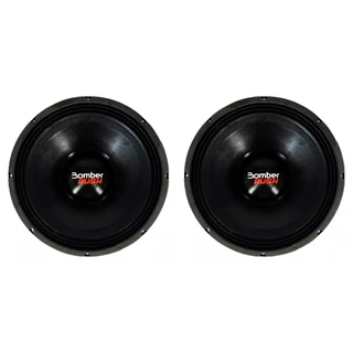 Kit 2 Woofer Automotivo Bomber Rush 12 Pol 1000w Rms 8 Ohms