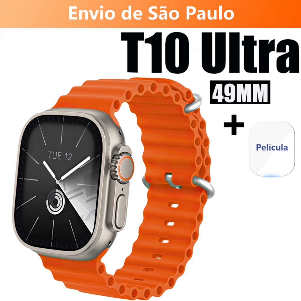 Smartwatch T10 Ultra 2 2024 Nova Série 9 Smart Watch 2.09 Inch HD 49mm ...