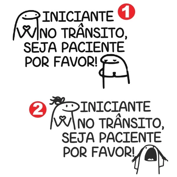 Adesivo Iniciante no Trânsito