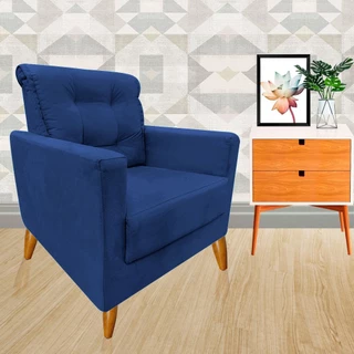 Poltrona Opaly Confortavel Reforçada Tecido Suede Para Amamentação Quarto Sala Decorativa Premiun Espuma D26 Visammer