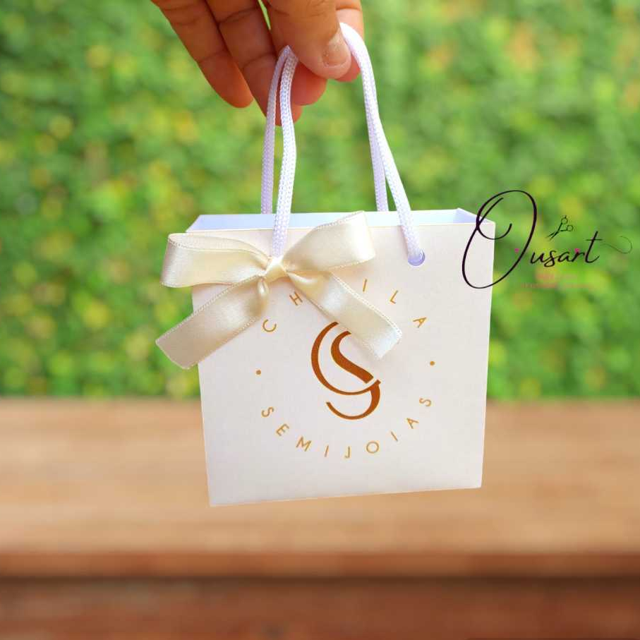 70 Mini Sacola Personalizada MONTADAS 10x10x4 | Shopee Brasil