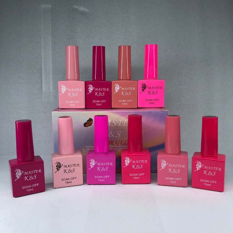 Kit Esmaltes Tons de Rosa K&S 10ml