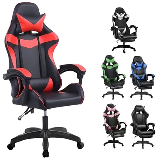 Cadeira Escritório Gamer Reclinável Ergonômica Couro