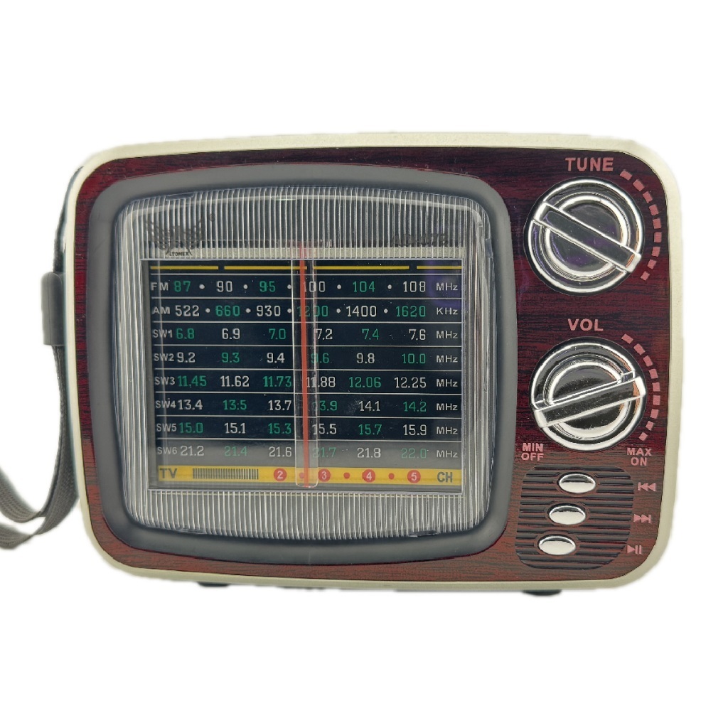Rádio Am Fm Bluetooth Retro Vintage Formato TV - AD-078