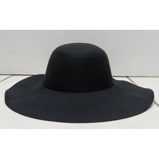 Chapéu Feminino Floppy De Feltro Aba Maleável Moda Europeu