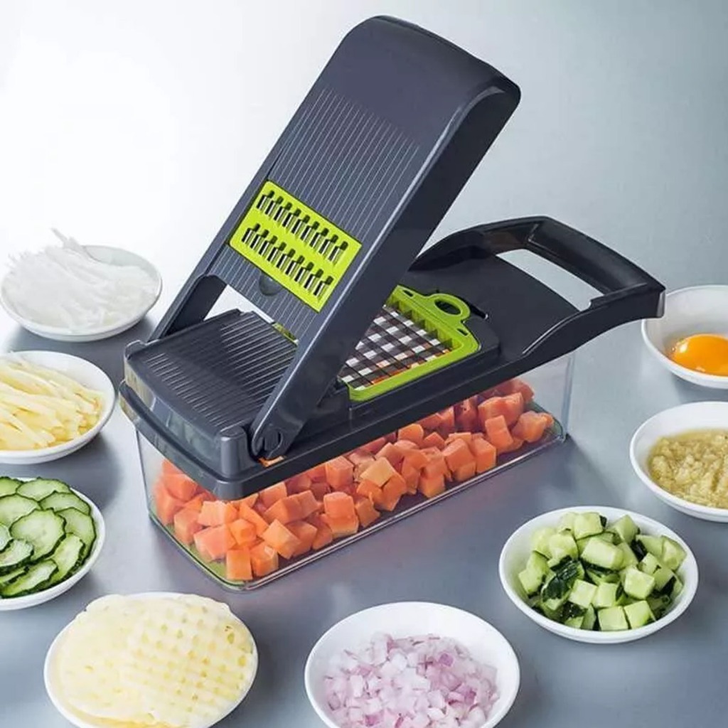 Cortador Multifuncional Fatiador De Verduras, Frutas e Legumes 13 Em 1 ...