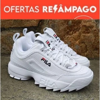 Tênis Disruptorll Branco Casual Masculino e Feminino Academia - Super Promoção