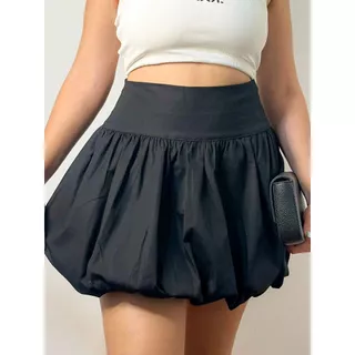 Saia Balone Feminina Mini Moda Blogueira Tendência Verão