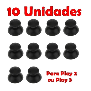 10 Caps Botão Analógico Direcional Controle Playstation 3 e Playstation 2