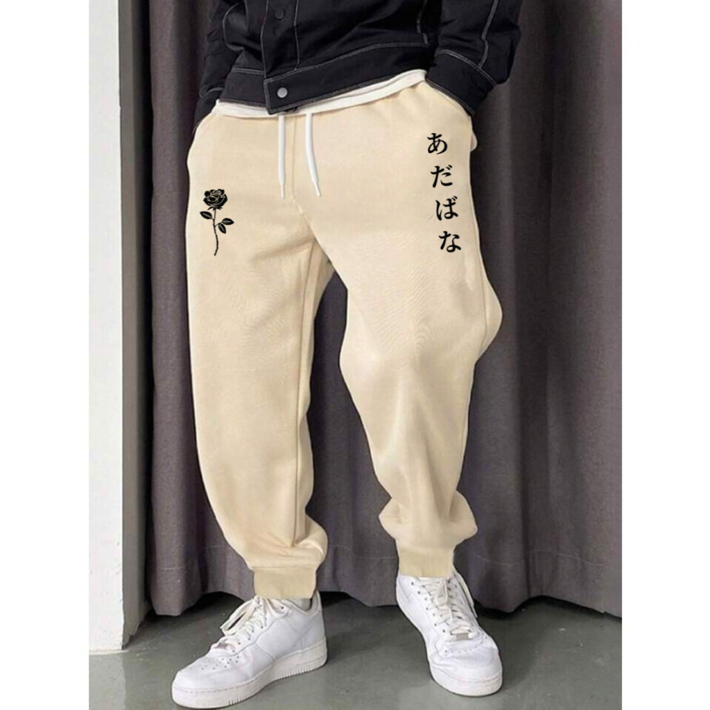 Calça Moletom Confortavel Love Never Stayle Bolso Fundo Tecido Confortável