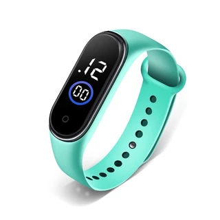 Relógio Digital Mi Band Tela LED Touch Pulseira de Silicone Moda Unissex Relógio LED Eletrônico TOP