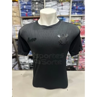 Camiseta Esportiva Fit All Black Timão Temporada 24/25 HOME | Masculina - OFERTAÇO!