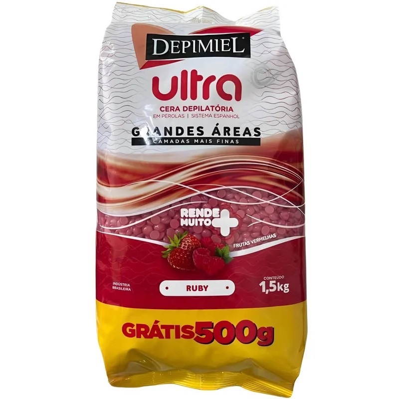 Cera Ruby Pérolas 1,5kg Frutas Vermelhas | Shopee Brasil
