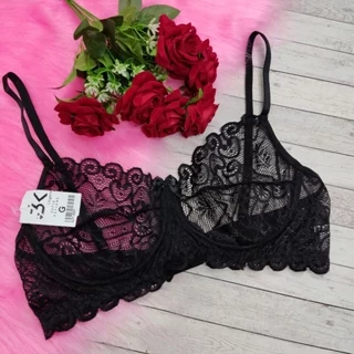 Sutiã Sem Bojo de Renda Plus Size Regular Com Aro Metal Sem Sorro Meia Taça #SutiãSemBojo