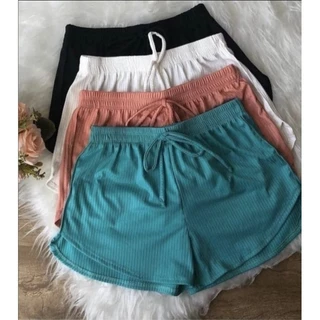 KIT 3 CHORT CANELADO FEMININO PLUS SIZE CASUAL G1.G2.G3