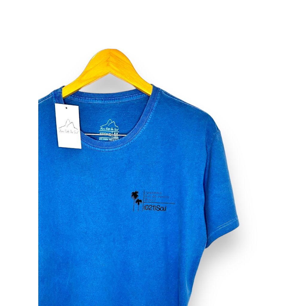 Camisa Camiseta Masculina Stone Estonada Vintage ZeroVinteUm Camisa Camiseta Masculina Stone Estonada Vintage ZeroVinteUm