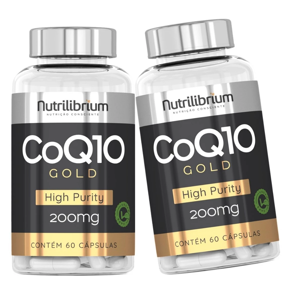 Kit 2x Coenzima Q10 Coq10 Total 120 Caps - 2 Meses Nutrilibrium