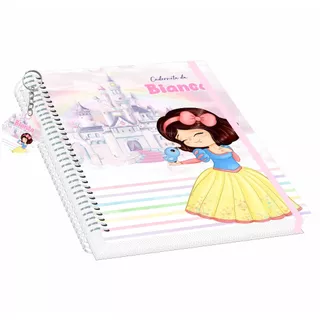 Caderneta de vacinação tema princesas aquarela, atualizada com bolso canguru