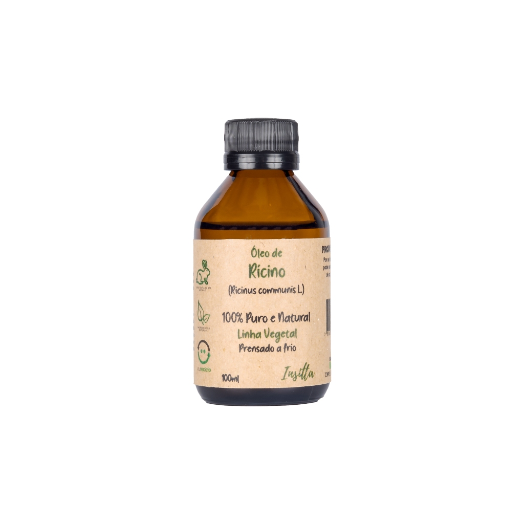 Óleo Vegetal de Rícino (Mamona) 100% Puro e Natural 100ml