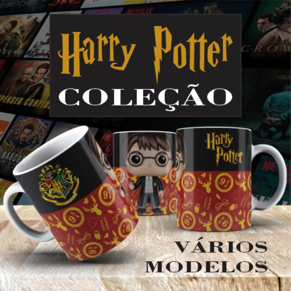 Caneca porcelana Harry Potter personagens - Harry Hermione Ron - Vários ...