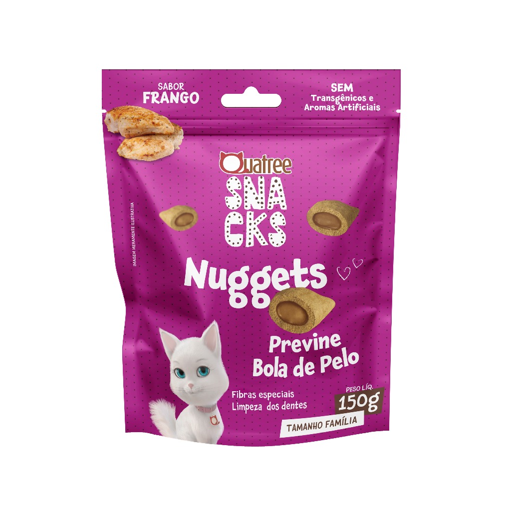 Petisco para Gatos Nuggets Frango 150g | Caprioli - Detalhes