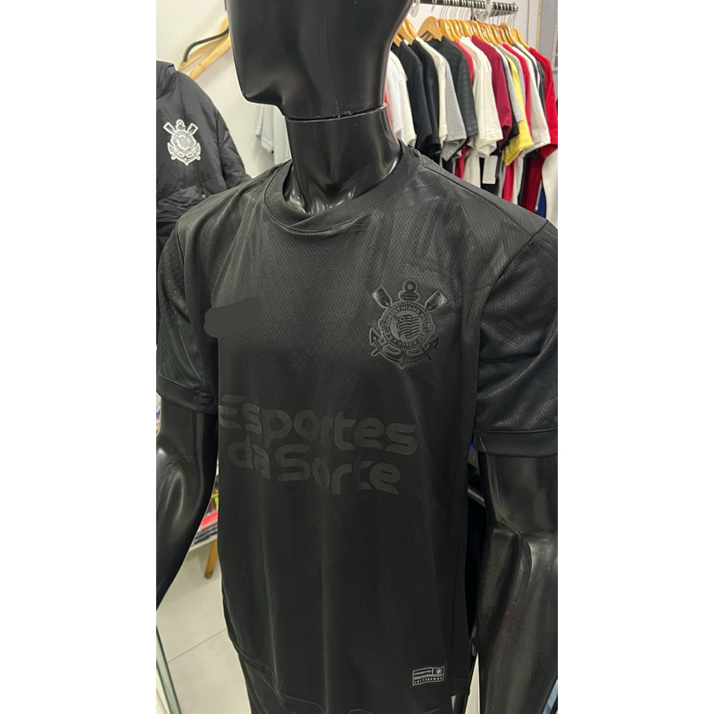 camisa de time 2024 all black