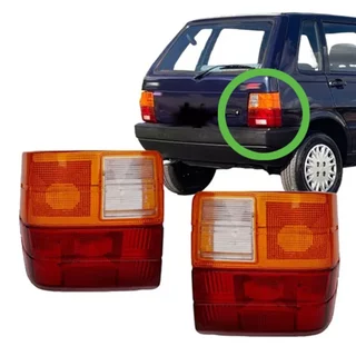 Par Lente Lanterna Traseira Uno 84 85 86 A 02 03 04 Tricolor em Oferta na Shopee