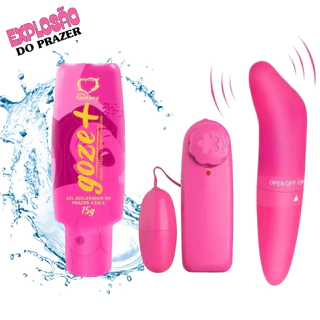 Kit Casal Sex Shop Vibrador Golfinho Feminino + Excitante Feminino Goze+ Vibrador Bullet Capsula MultVelocidade