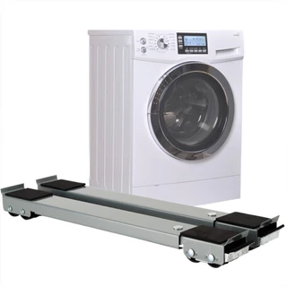 Suporte Rodinhas Ajustável Base Máquina Lavar Móveis 200kg Well Home