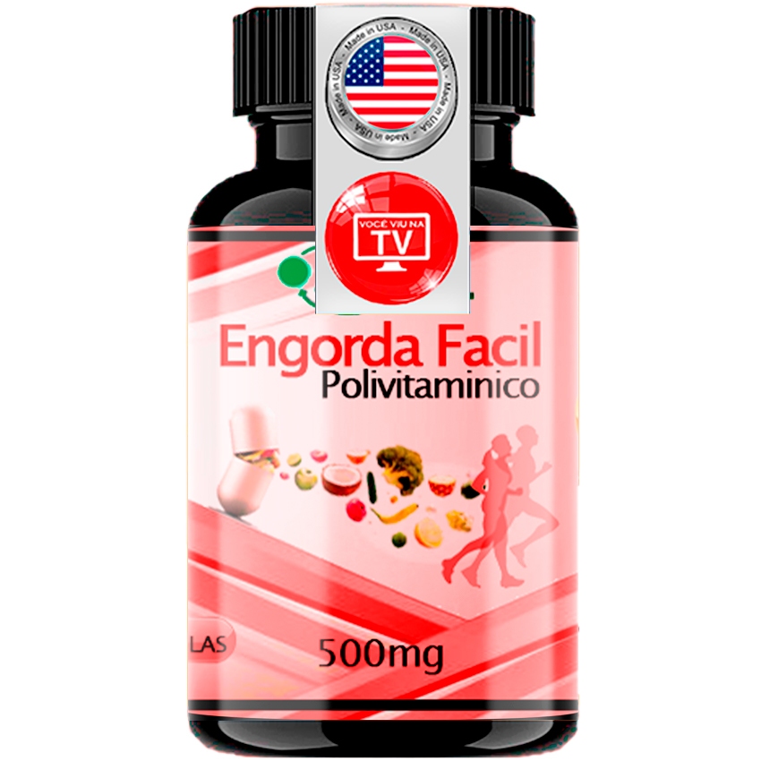 Engorda Fácil Polivitaminico 60 Cápsulas De 500mg